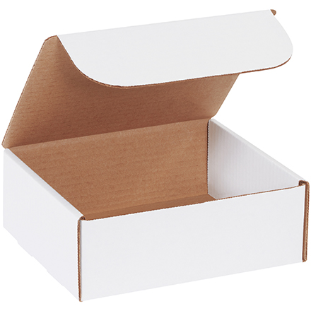 8 x 7 x 3" White Literature Mailers