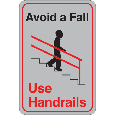 Avoid a Fall... 9 x 6" Facility Sign